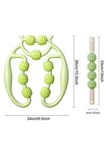 1 件装女士圆形腿部按摩滚轮健身器材，可缓解肌肉紧张和疲劳，瘦腿工具