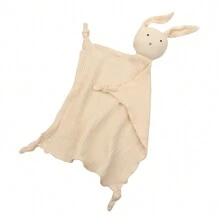 1pc Baby Soft Plain & Printed Rabbit Design Pat Towel - Multicolor - View 30