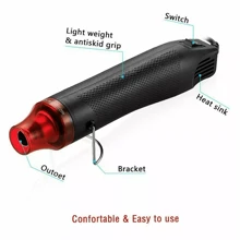 Mini Handheld Heat Gun Electric 300W Portable Heat Gun DIY Craft Embossing Pen - UK Plug(220-240V) - View 4