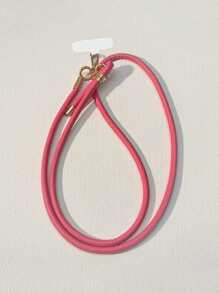 Dual-Clip Shockproof Phone Lanyard, Fashionable Adjustable Crossbody/Halter, High-End Leather Patterned - Multicolor - View 5