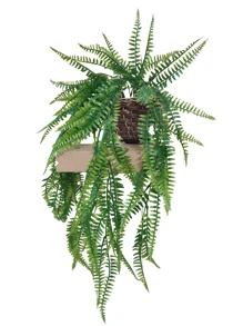 Artificial Fern Vase Pendant Plant Garden Decoration - 綠色 - 查看 3