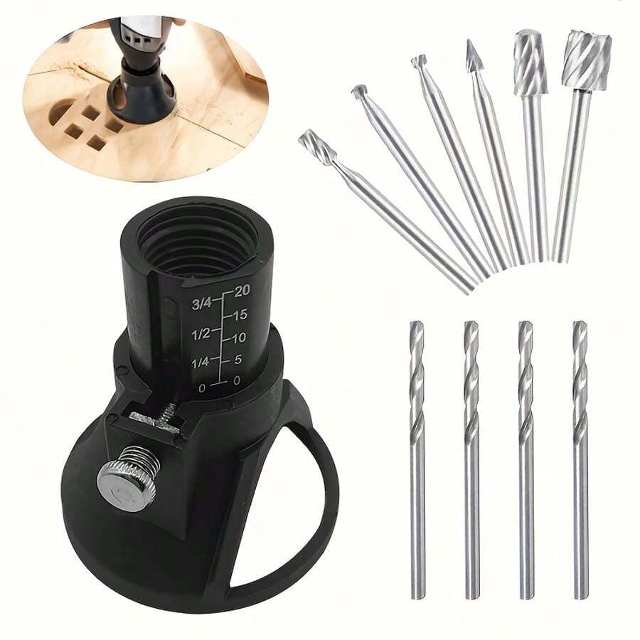 11pcs Electric Drill Engraver Grinder Rotary Tool Accessories With Rotary Tools Drill Bit - Black - View 1
