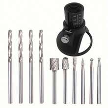 11pcs Electric Drill Engraver Grinder Rotary Tool Accessories With Rotary Tools Drill Bit - Black - View 2