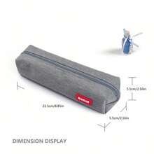 1Pc Small Solid Color Simple Zipper Kawai Pencil Case Mini Pen Bags Papeleria Stationery For School Office Suppliers