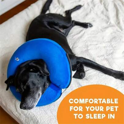 1pc New Pet Neck Collar, Recovery Cone (Uninflateable, Requires User Inflation After Receiving)