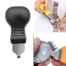 手錶維修套件，適用於更換手錶電池、卸下和調整手錶表鏈、手錶開蓋、手錶螺絲刀套件、手錶扳手，清潔劑，彈簧棒工具 - 均碼 - 查看 2