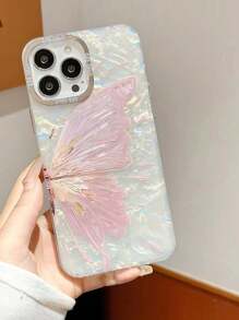 Funda de teléfono estilo Fairycore de manzana compatible con iPhone 15 Pro Max/14 Pro, con protección electrolítica de plata/oro, mariposa protectora, cobertura total de silicona a prueba de golpes para iPhone 13 Pro, minimalista para iPhone 12