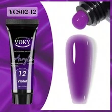12 peças/1 peça 15g Gel de Extensão de Unhas Premium Roxo/Rosa 3 em 1 Conjunto de Gel de Unhas em 12 Cores ou Um Único Gel de Extensão de Cura Rápida DIY para Unhas para Exibir Suas Unhas de Forma Mais Bonita, Adequado para Arte de Unhas da Moda Sem Presentes de Salão - Multicolorido - Visão 8