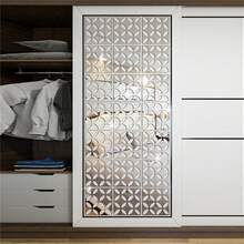 4/8 miếng dán tường gương vuông rỗng bằng acrylic, miếng dán nghệ thuật tự làm sáng tạo, đồ trang trí nhà tự dính cho hành lang, phòng khách, phòng ngủ, phòng tắm bằng nhựa vinyl, dùng để trang trí phòng ngủ, đồ trang trí phòng, dùng để trang trí Halloween, trang trí mùa thu, trang trí lớp học, miếng dán có thể tháo rời - 1mm - Xem 4