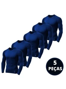 Kit 05 UV Sun Protection Shirts Cold Mesh Second Skin Thermal Shirt Unisex Gym - Nhiều màu - Xem 4