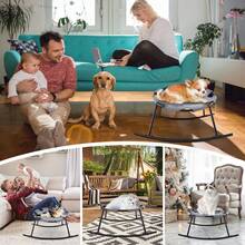 Elevated Dog Bed For Small Dogs With Washable Breathable Mesh And Removable Steel Frame Raised Cooling Pet Cot - Xám - Xem 8