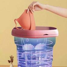 Mini lavadora portátil con 3 modos de limpieza profunda, medio lavado automático, calcetines, ropa de bebé, toallas, artículos delicados,mini lavadora portátil plegable ,calcetines ropa interior y calzoncillos telescópicos y compactos para lavandería doméstica