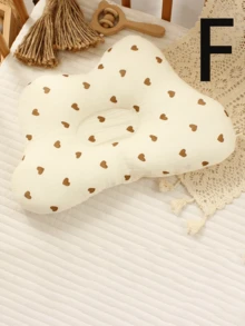 1pc Beige Cloud Pillow Baby Orthopedic Shaping Pillow Breathable Corrective Anti-Flat Head Pillow For 0-3 Years Old Infant - Beige - View 8