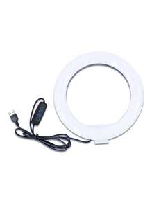 Aro de Luz 8" con Trípode Aro para Selfies Lámpara para Celular - Negro - Ver 4