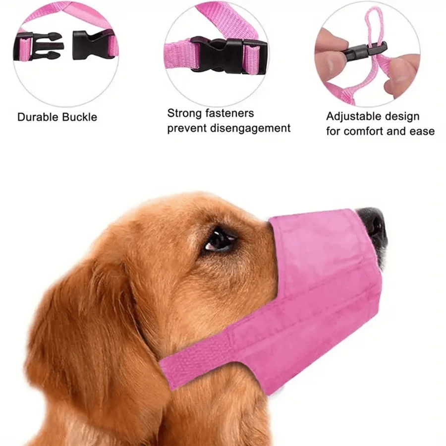 Lot De 2 Muselières Souples Pour Chien - Nylon Réglable, Respirante - Taille S (12-15cm) Et L (18-24cm) - Pour Promenade, Vétérinaire, Anti-Morsure