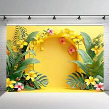 1 Phông Nền Chụp Ảnh Vòm Màu Vàng Đa Năng - Vải Polyester, Thích Hợp Cho Tiệc, Chụp Ảnh, Trang Trí Nhà & Phòng - Nhiều màu. - Xem 3