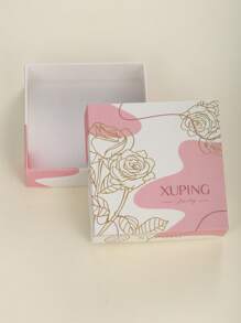XUPING JEWELRY 4 piezas Juego de joyas de lujo con circonita cúbica de colores - 1 par de aretes, 1 collar, 1 anillo para mujeres - traje - Ver 4