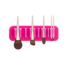 Makeup Brush Drying Rack, Silicone Makeup Brush Holder, Wall-Mounted Toothbrush Storage, Multi-Purpose Beauty Tool Organization, For Painting Makeup Brushes, Sewing, Multi-Color Optional. - Multicolor - View 7