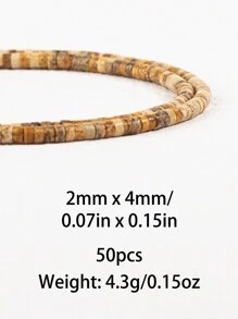 2*4mm/50 piezas Cuentas tubulares de colores múltiples - Cuentas espaciadoras hechas a mano para la fabricación de joyas - Para hacer pulseras, collares y aretes DIY - Regalo bohemio chic inolvidable