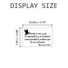 1 件西班牙文耶利米书 33 圣经经文墙贴贴花适用于卧室客厅基督教耶稣上帝祈祷家居装饰 - 彩色 - 查看 8