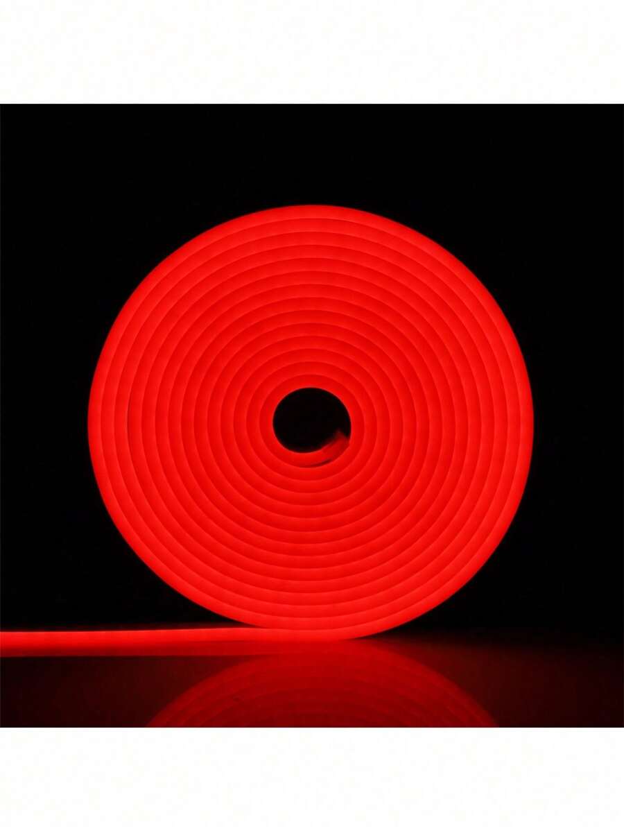 Tira de Neón LED Flexible de 5m ilumina cuarto sala recamara gamer - Rojo - Ver 1