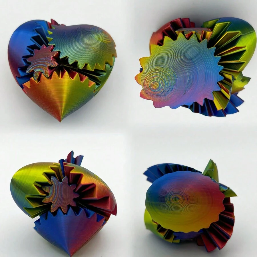 1 pieza Juguete de descompresión con engranaje esférico impreso en 3D