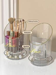 Hộp đựng cọ trang điểm chống bụi để bàn kiểu Bắc Âu với sức chứa lớn, hộp đựng xoay, hộp đựng cọ di động cho son môi, bút chì kẻ mày, cọ phấn mắt, hộp đựng bút chống bụi cho hành lang, phòng ngủ, hộp đựng đồ nhỏ - Nhiều màu - Xem 3