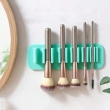 Makeup Brush Drying Rack, Silicone Makeup Brush Holder, Wall-Mounted Toothbrush Storage, Multi-Purpose Beauty Tool Organization, For Painting Makeup Brushes, Sewing, Multi-Color Optional. - Multicolor - View 3