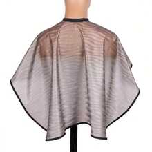 Waterproof Unisex Hair Coloring Cape, Hairdresser Short Cape, Hair Styling Makeup Apron - Apricot - View 3