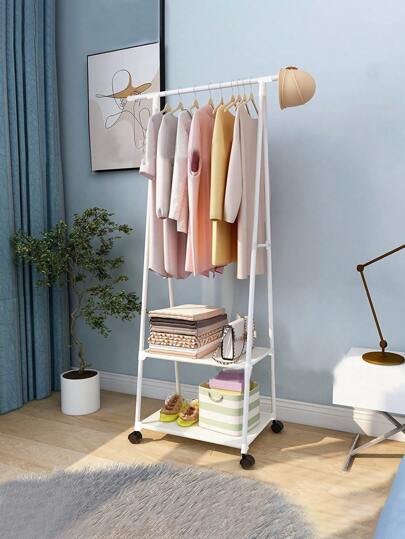 1pc Floor-Standing Coat Rack, Multifunctional Clothing And Shoe Storage Rack Decorations Decor Festival Decor Room Decor Home Decor Decor Bedroom Decor Decor, Room Decor, Decorations, Decorations, Decor, Decor, Decor, Decor, Storage, Organizer,Spring,Minimalist,Summer Tops