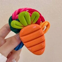 1 pezzo Elastico per capelli a fantasia di frutta (fragola, anguria, ananas), accessorio per capelli casual da donna, fermaglio per coda di cavallo, elastico per capelli