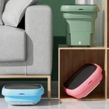 Mini lavadora portátil con 3 modos de limpieza profunda, medio lavado automático, calcetines, ropa de bebé, toallas, artículos delicados,mini lavadora portátil plegable ,calcetines ropa interior y calzoncillos telescópicos y compactos para lavandería doméstica