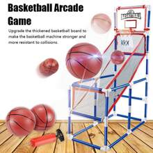 Juego de Aro de Baloncesto para Niños, con 2 Pelotas, Incluye Bomba de Aire - Sistema de Tiro de Baloncesto Interior y Exterior, Para Niños Pequeños y Niños, Diversión Para Todas las Edades - Juguetes Deportivos para Niños y Niñas
