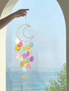Simple Natural Shell Wind Chimes Photography Props Birthday Gift Bedroom/Kids Room Decor Baby Shower Family Decorations Gifts - Multicolor - View 3