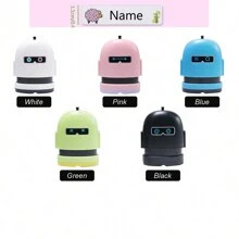 100 stks gepersonaliseerde naamstickers en 1 st aangepaste naamstempel voor kleding waterdicht de naamstempel gepersonaliseerd voor kleding, handgeschreven handtekeningstempel, gepersonaliseerde kledingstempels voor kleding, DIY aangepaste cartoon zelfinktende naamzegel stempel voor zakelijk gebruik school student briefpapier cadeau
