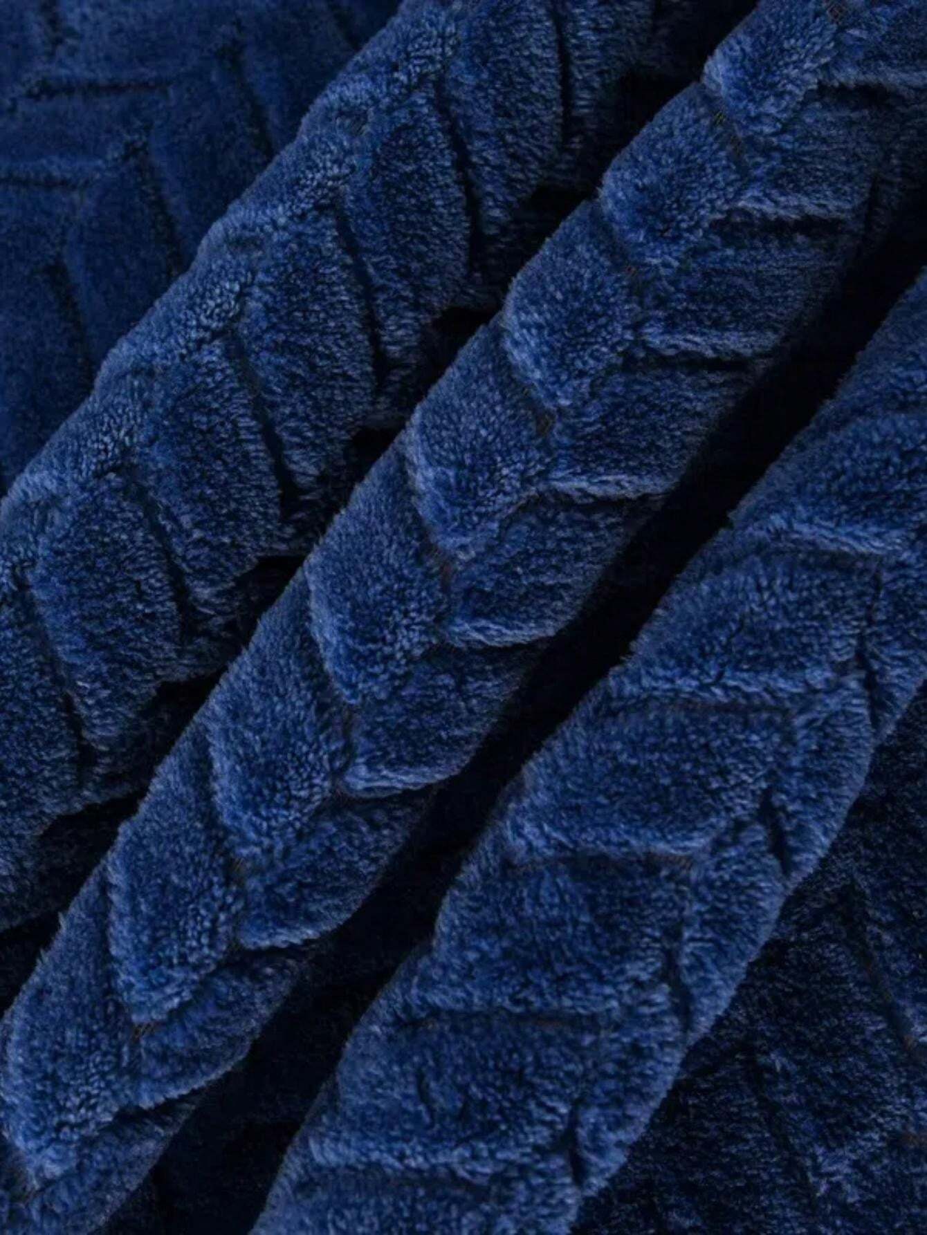 Customizable Name Embroidery Personalized Thick Fleece Sherpa Blanket