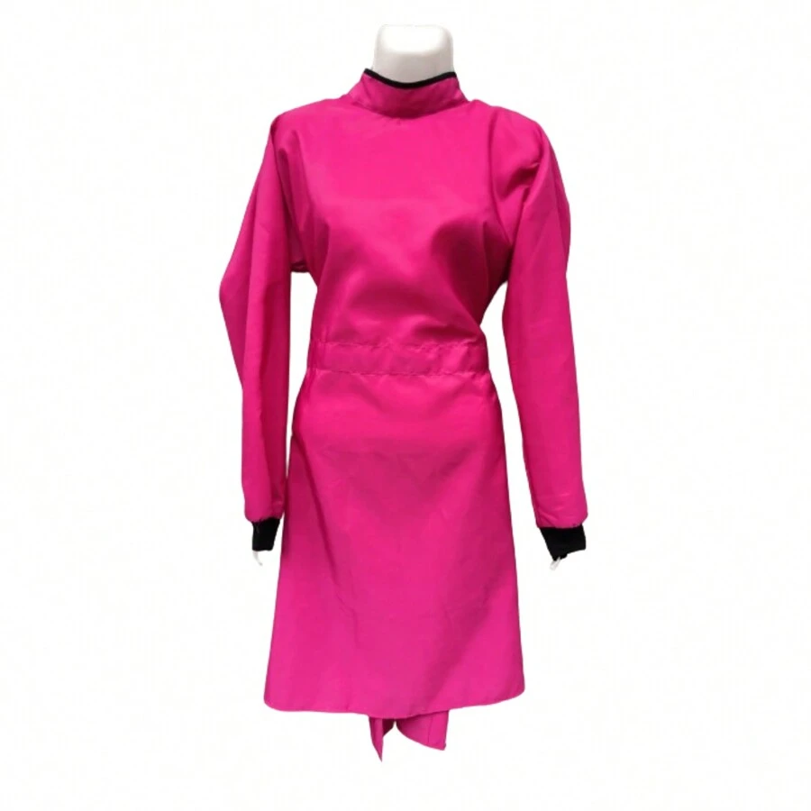 Anti-Fluid Repellent Uniform Surgical Gown - 玫紅色 - 查看 1