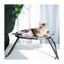 Elevated Dog Bed For Small Dogs With Washable Breathable Mesh And Removable Steel Frame Raised Cooling Pet Cot - Xám - Xem 7