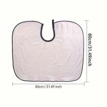 Waterproof Unisex Hair Coloring Cape, Hairdresser Short Cape, Hair Styling Makeup Apron - Apricot - View 4