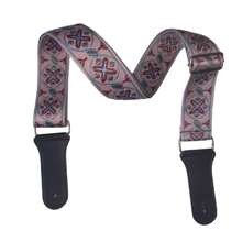 1 Peça Alça de Guitarra Multicolorida com Design Bordado, Serve para Guitarra Acústica, Guitarra Elétrica e Baixo, Inclui Alça para Cabeça do Instrumento, Alça de Guitarra, Acessórios de Guitarra, Guitarra, Capo de Ukulele, Pedal de Guitarra, Acessórios de Saxofone
