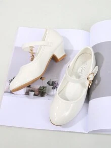 Girls High Heel Princess Shoes, Korean Version Crystal Performance Children Casual Shoes, Spring Autumn