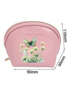 1 pieza Bolsa de maquillaje portátil con lápiz labial Pouch, bolsa de almacenamiento multifuncional para monedas, bolso de viaje, artículos de salida de verano - Multicolor - Ver 2