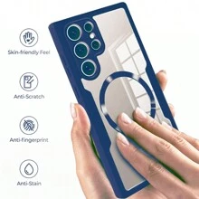 Hadaasi 1个豪华全包覆一体式紫色磁吸MagSafe指环360度全方位磁吸亚克力保护壳，内置屏幕保护膜，兼容三星Galaxy S26 Ultra/S26 Plus/S26/M36/S25 FE/A57/A37/A17/A07/A56/A36/A26/A55/A35/A25/A15和苹果17e/17 Pro/17 Pro Max/Air/17/16 Pro/16 Pro Max/16 Plus/16/15 Pro/15 Pro Max/15 Plus/15/14 Pro/14 Pro Max/14 Plus/14/13 Pro/13 Pro Max/13，Reno14 Pro妈妈礼物 - 紫色 - 查看 6