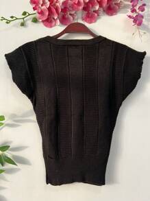 Modal Blouse - Black - View 3