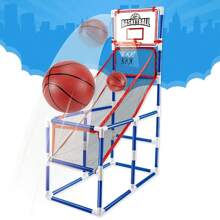 Juego de Aro de Baloncesto para Niños, con 2 Pelotas, Incluye Bomba de Aire - Sistema de Tiro de Baloncesto Interior y Exterior, Para Niños Pequeños y Niños, Diversión Para Todas las Edades - Juguetes Deportivos para Niños y Niñas