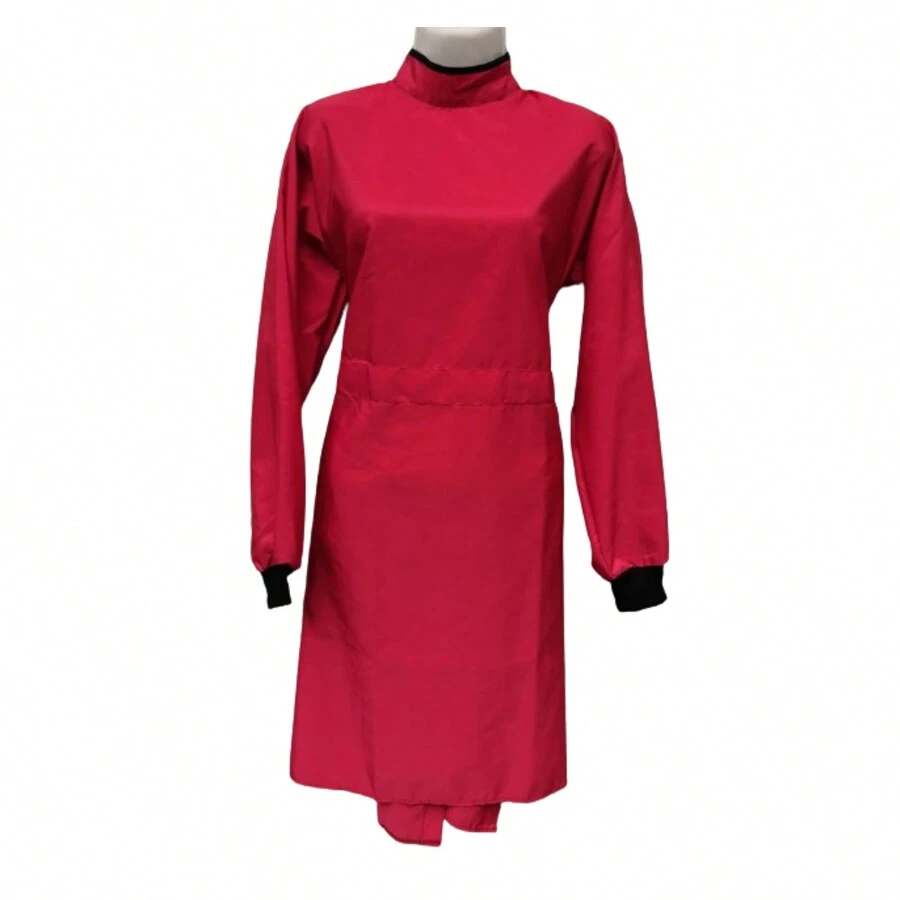 Anti-Fluid Repellent Uniform Surgical Gown - Red - View 1