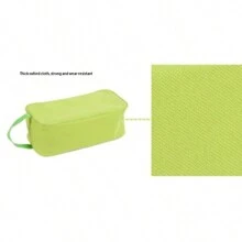 1PC Multi-Purpose Storage Bag, Transparent Shoe Box, Waterproof Portable Shoe Bag, Shoe Bag, Home Oxford Cloth Shoe Storage Bag, Cosmetics Storage Bag, Medication Storage Box, Toiletries Storage Bag, Candy Storage Bag. Multipurpose;Attention: The Color Of The Zipper Button Is Random