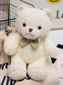 Boneca de Pelúcia Fofa de Urso de Pelúcia Cartoon - Animal de Pelúcia Macio, Presente de Aniversário Perfeito e Decoração Doméstica, Almofada Companheira de Sono para Sala de Estar, Sofá, Quarto, Criado-Mudo