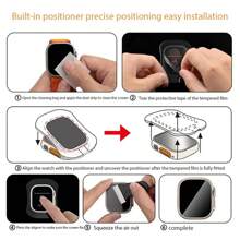 1 Stück HD einfach zu installierendes gehärtetes Glas Displayschutzfolie kompatibel mit Samsung Watch 4/5/6/7 mit Ausrichtungshilfe für 40mm 42mm 43mm 44mm 46mm 47mm