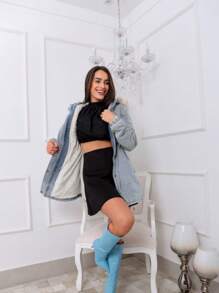 Women Trench Coats - Grey - View 2